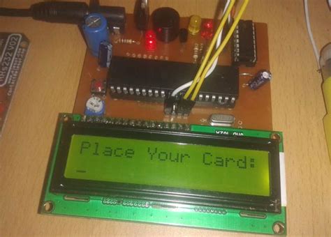 rfid based attendance system using 8051 code|rfid attendance circuit.